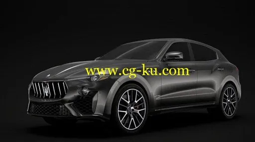 3D Models – Maserati Levante S Q4 GranSport 2019 and Concrete Barriers的图片1