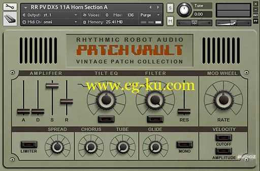 Rhythmic Robot Audio PatchVault DX5 Factory Set A KONTAKT的图片1