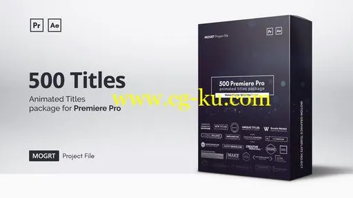 Videohive – Mogrt Titles – 500 Animated Titles for Premiere Pro & After Effects的图片1