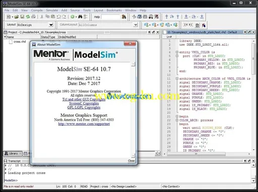 Mentor Graphics ModelSim SE-64 10.7的图片2