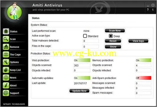 NetGate Amiti Antivirus 2018 25.0.330 Multilingual的图片1