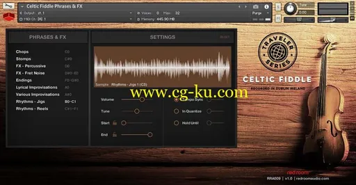Red Room Audio Traveler Series Celtic Fiddle KONTAKT的图片1