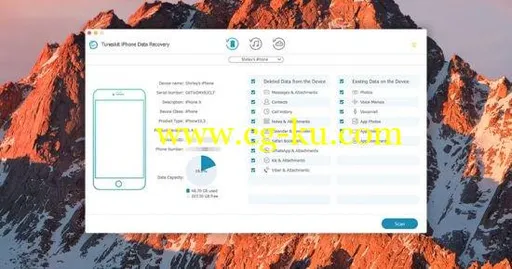 TunesKit iPhone Data Recovery 2.2.0 macOS的图片1