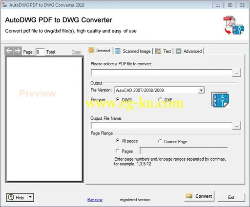 AutoDWG PDF to DWG Converter Pro 2019 3.9.1的图片1