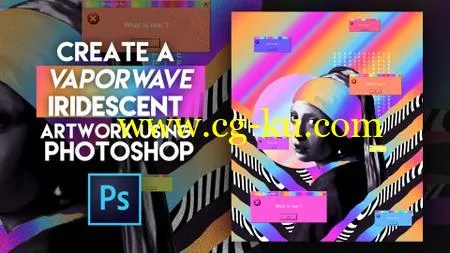 Create a Vaporwave Iridescent Artwork using Photoshop的图片1