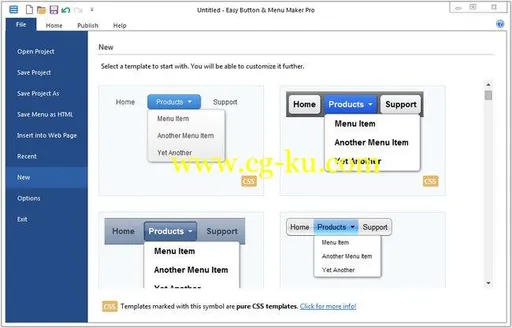 Blumentals Easy Button & Menu Maker Professional / Personal 5.3.0.37 Multilingual的图片1