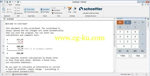 Schoettler CalcTape Business 5.3.1 Multilingual的图片1