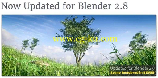 BlenderMarket – Realistic Tree Asset Pack – 2.8 + eevee update的图片1