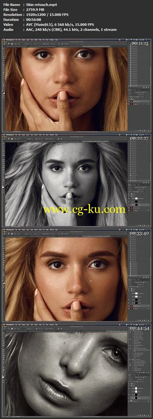 Skin Retouch Tutorial Using Photoshop的图片1