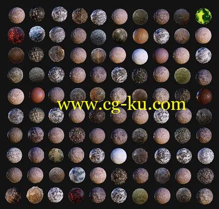 Cgtrader – 100 Ground Terrain Seamless PBR Textures的图片1