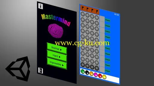 Create your own 2D Mastermind game with the use of the Unity Engine的图片1