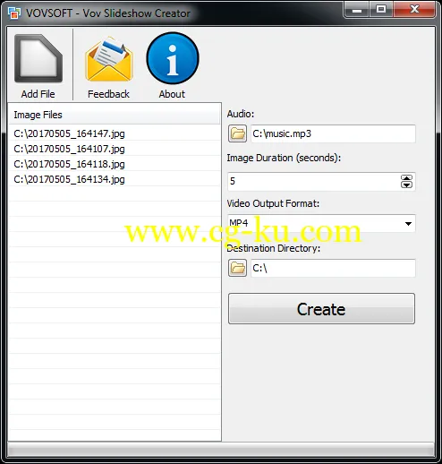 VovSoft Vov Slideshow Creator 1.5的图片1