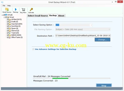 ZOOK Email Backup Wizard 6.7的图片1