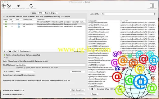 URL Extractor 4.6.1 MacOSX的图片1