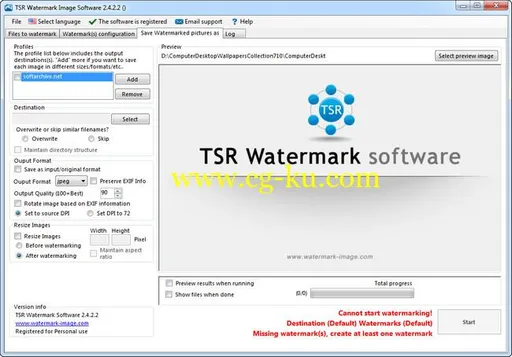 TSR Watermark Image Pro 3.6.0.7 Multilingual的图片1