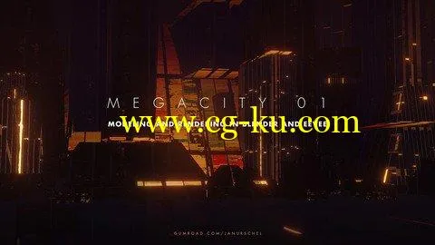 Gumroad – Megacity 01 – Modeling and rendering in Blender and Eevee的图片1