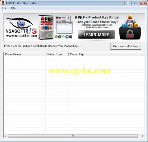 APKF Adobe Product Key Finder 2.5.5.0的图片1