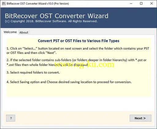 BitRecover OST Converter Wizard 10.8.1的图片1