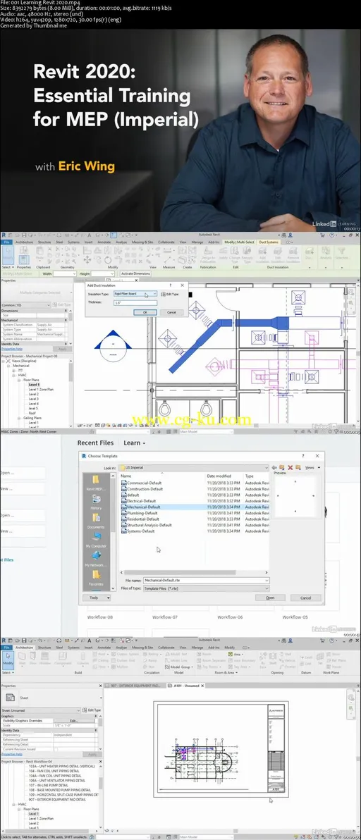 Revit 2020: Essential Training for MEP (Imperial)的图片2