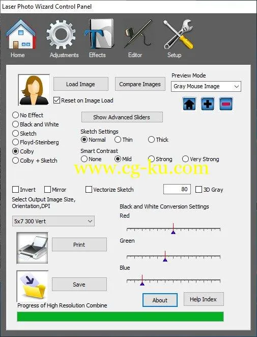 Laser Photo Wizard Professional 5.2的图片1