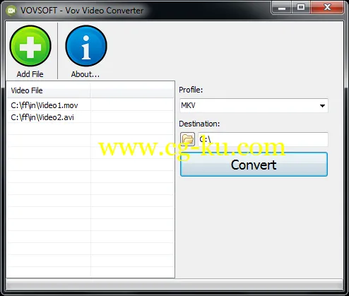 VovSoft VoV Video Converter 1.7的图片1