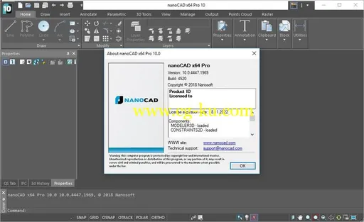 nanoCAD Pro 10.0.4447.1969 Build 4520的图片1