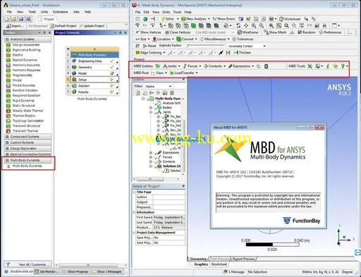 FunctionBay Multi-Body Dynamics SP0/SP1/SP2/SP3 for ANSYS 18.2/19.0/19.1/19.2 x64的图片1