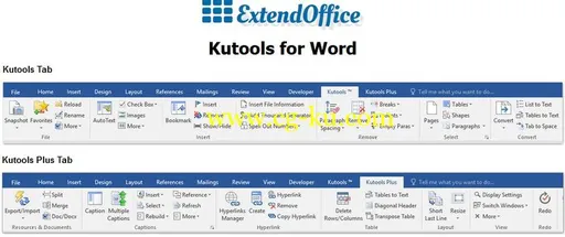 Kutools for Word 9.0.0 Multilingual的图片1