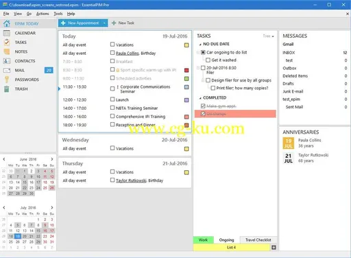 EssentialPIM Pro 8.5 Multilingual的图片1