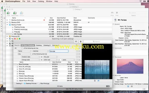 DiskCatalogMaker 7.4.13 Multilingual MacOSX的图片1