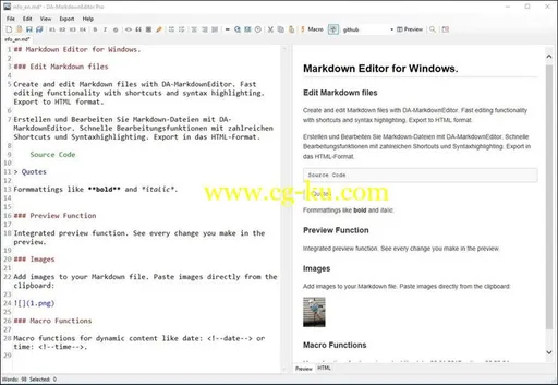 DA-MarkdownEditor Pro 1.4.0的图片1