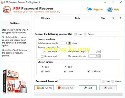 PDF Password Recovery Pro 3.2.1的图片1