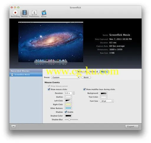 Screenflick 2.7.41 MacOsX的图片1