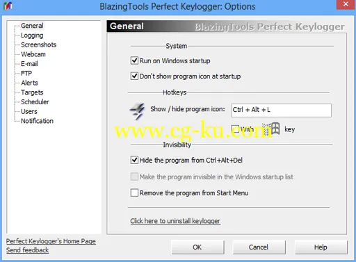 BlazingTools Perfect Keylogger 1.9.7.0的图片1