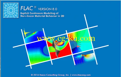 ITASCA Flac2D v8.00.454 x64的图片1