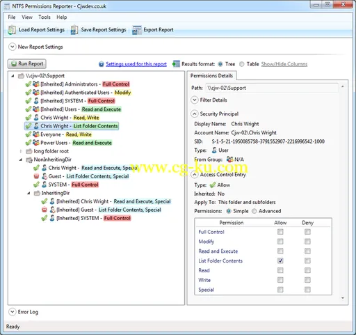 NTFS Permissions Reporter 2.1.5的图片1