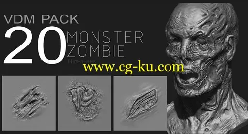 Artstation – Zbrush Zombie/Monster VDM Pack的图片1