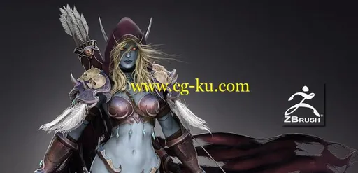 Create Sylvanas Vol. 3: Texturing in Zbrush Digital Painting WOW Fanart的图片1