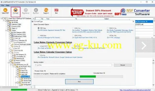 eSoftTools NSF to PST Converter 8.0的图片1