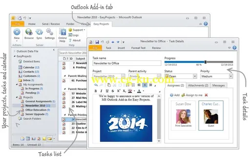 Easy Projects Outlook Add-In for Desktop 3.2.11.0的图片1