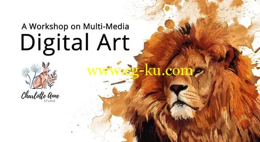 Skillshare – Workshop on Multi-Media Digital Art – Create A Majestic Lion的图片1