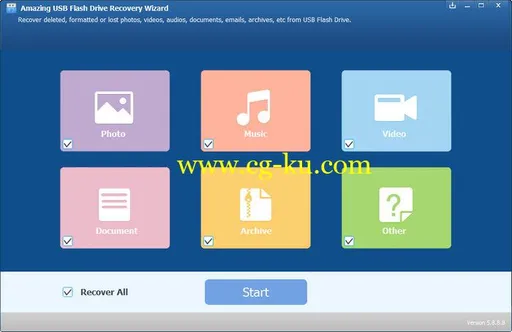 Amazing USB Flash Drive Recovery Wizard 9.1.1.8 Multilingual的图片1