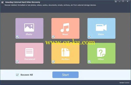 Amazing External Hard Drive Recovery 9.1.1.8 Multilingual的图片1