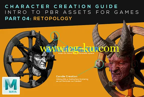 Skillshare – Character Creation Guide: PBR Assets for Games: Part 04: Retopology的图片1