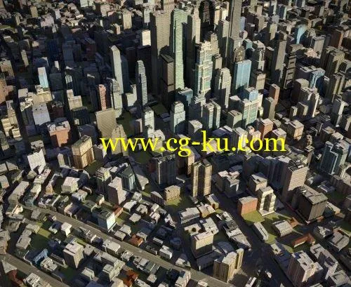 CGTrader – City 23 Low-poly 3D model的图片1