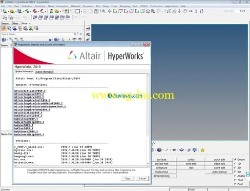 Altair HyperWorks 2019.1 Win64的图片1
