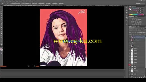 Learn vector face art in photoshop from nothing to everything的图片2