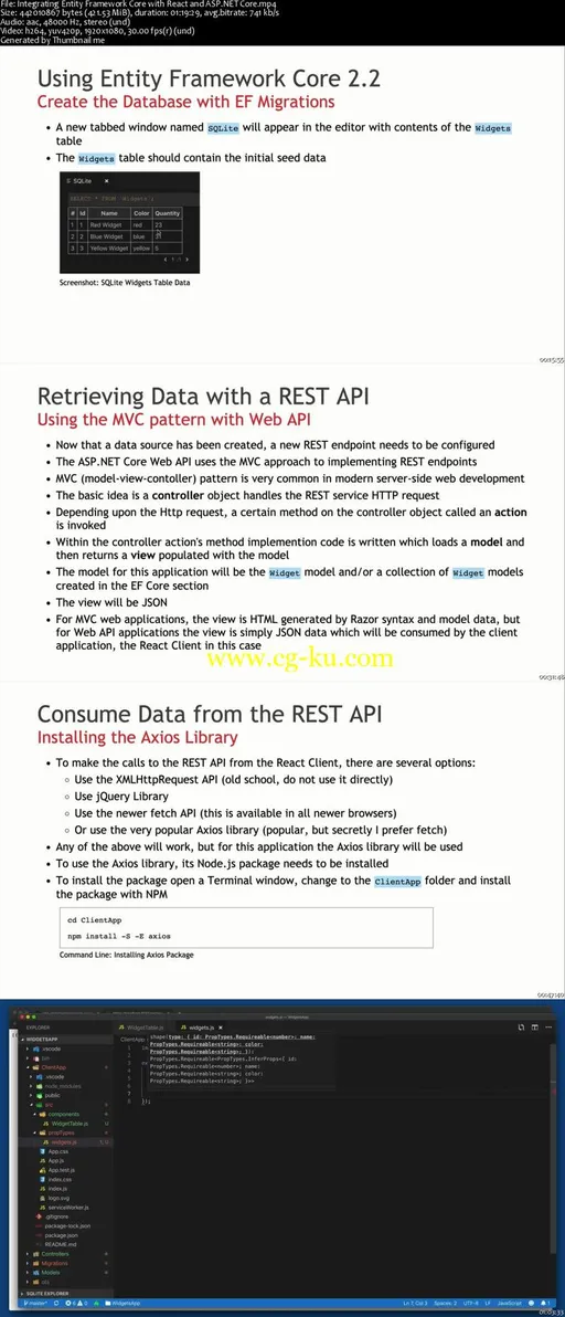 Integrating Entity Framework Core with React and ASP.NET Core的图片2