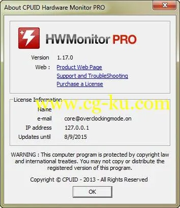 CPUID HWMonitor Pro 1.39的图片2