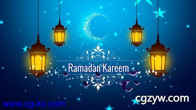 AE模板-斋月灯笼清新阿拉伯语风格电视包装片头 Ramadan Kareem的图片1